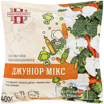 Highberry Junior Quick-Frozen Vegetable Mix 400g - buy, prices for COSMOS - photo 1
