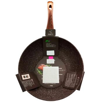 Fissman Magic Brown Deep Frying Pan with Non-Stick Coating 28х8.1cm - buy, prices for Supermarket "Kharkiv" - photo 2