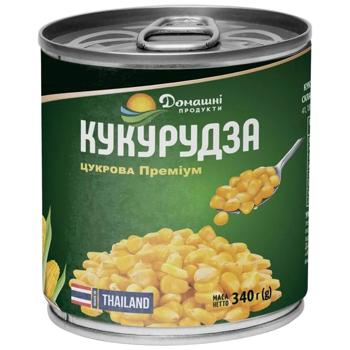 Vegetables corn Domashni produkty canned 340g can Ukraine - buy, prices for Torba - photo 1