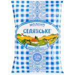 Молоко Селянське ультрапастеризованное 2.5% 900г
