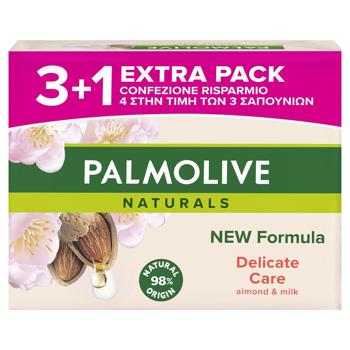 Palmolive Naturals Almond Milk Solid Soap 4pcs*90g - buy, prices for ULTRAMARKET - photo 1