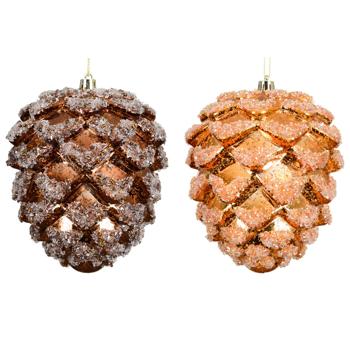 Підвіска Decoris Шишка 12х14см в асортименті