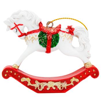 Bona Di Rocking Horse Decorative Pendant 7.5x2x6.5cm - buy, prices for WINETIME - photo 1