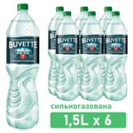 Вода мінеральна Buvette №7 сильногазована 1,5л 6шт