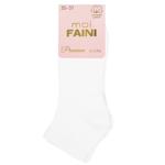 Шкарпетки жіночі Moi Faini рубчик короткі р.35-37 білий