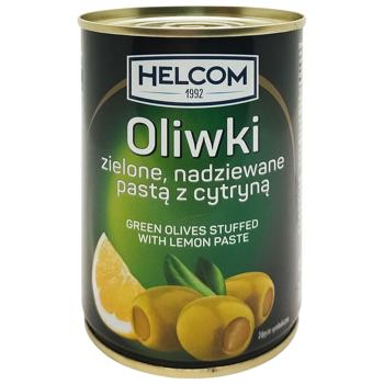Helcom Green Olives Stuffed with Lemon 280g - buy, prices for Torba - photo 1