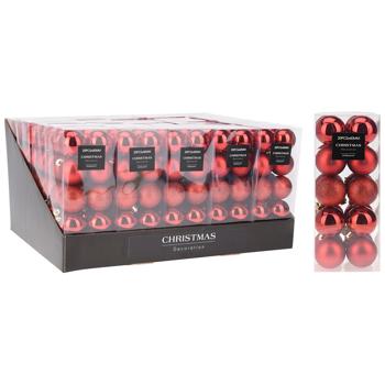 Koopman Set of Christmas Tree Balls 40mm 20pcs Red