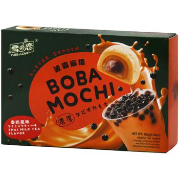 Yuki & Love Boba Mochi with Thai Milk Tea Flavour 180g