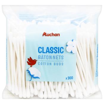 Ватні палички Auchan 300шт
