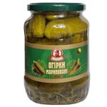 Огірки Жирнов мариновані 6-9см 680г