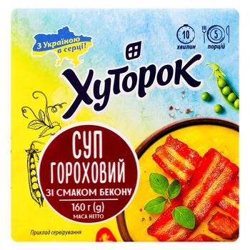 Суп Хуторок гороховий зі смаком бекону 160г - купити, ціни на - фото 2