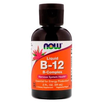 Now Foods B-Complex Vitamin B12 60ml - buy, prices for Biotus - photo 1