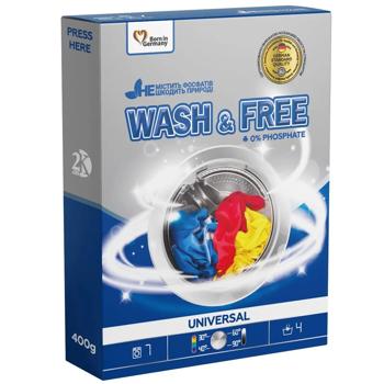 Wash&Free Universal Washing Powder 400g - buy, prices for Tavria V - photo 1