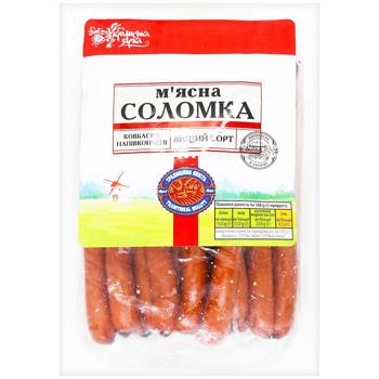 Ukrayinska Zirka Myasna Solomka Semi-Smoked Sausages - buy, prices for COSMOS - photo 1