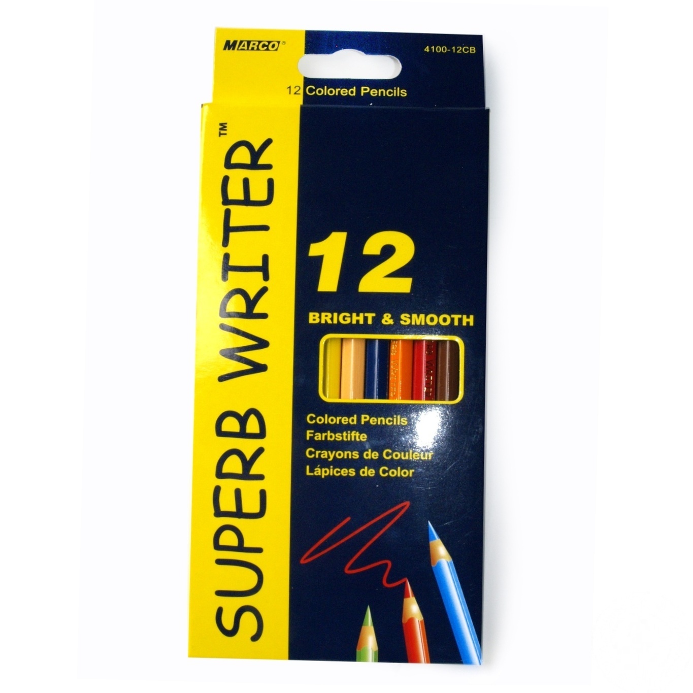 

Набор карандашей Marco Super Writer разноцветные двухсторонние 12шт