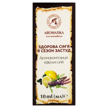 Aromatika Aromatic Composition of Essential Oils Healthy Family During Cold Season 10ml - buy, prices for - photo 2