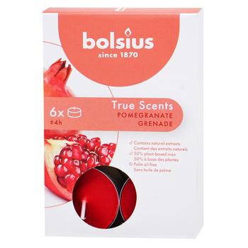Свічка Bolsius True Scents гранат 6шт - купити, ціни на КОСМОС - фото 1