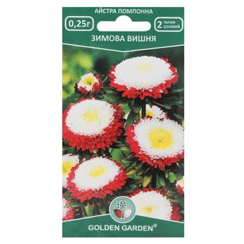 Golden Garden Winter Cherry Pompon Astra Flower Seeds 0.25g - buy, prices for MegaMarket - photo 1