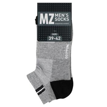 Носки мужские MZ Спорт короткие р.39-42 серый/черный - купить, цены на NOVUS - фото 1