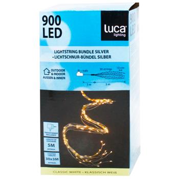 Luca Lighting Bundle Silver Garland 900 LED 3m White Light - buy, prices for WINETIME - photo 1