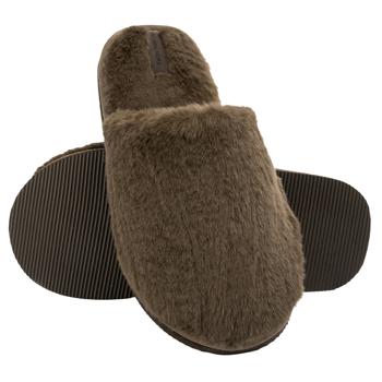Twins HS-LUX Men's Fur Brown Slippers 40-41 size