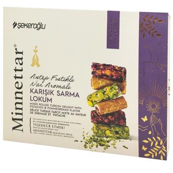 Minnettar Assorted Pomegranates with Pistachios Turkish Delight 300g - buy, prices for Tavria V - photo 2