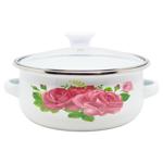 Zed Flowers Enameled Pot 16cm
