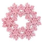 Pink Wreath of Snowflakes Decoration