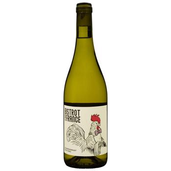 Вино Bistrot de France Chardonnay біле сухе 12,5% 0,75л