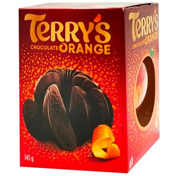 Шоколадний апельсин Terry's м'ята та молочний шоколад 145г - купити, ціни на Grono - фото 1
