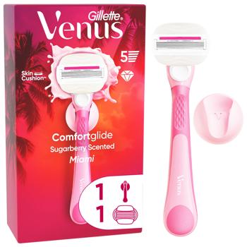 Venus Comfortglide Miami Sugarberry Scented Razor + 1 Cartridge - buy, prices for - photo 2