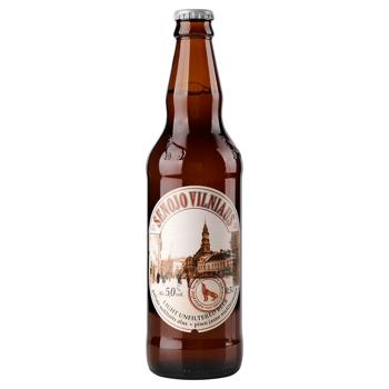 Пиво Senojo Vilniaus Light Unfiltered світле нефільтроване 5% 0,5l - купити, ціни на MasterZoo - фото 1