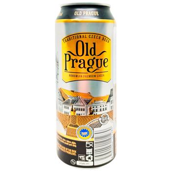 Пиво Old Prague Bohemian Premium Lager светлое 4,8% 0,5л - купить, цены на Эпицентр FOOD - фото 1