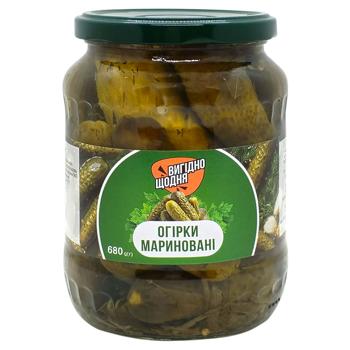 Vyhidno Shchodnia Pickled Cucumbers 6-9cm 680g - buy, prices for Chudo Market - photo 1