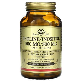 Solgar Choline and Inositol 500mg 100 capsules - buy, prices for - photo 1