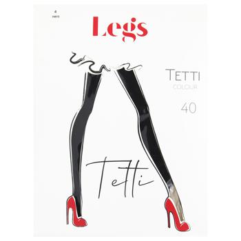 Legs Tetti Color Nero Women's Tights 4s 40den