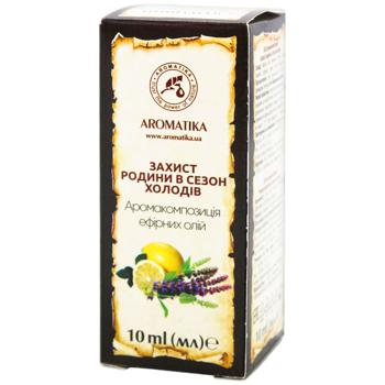 Аромакомпозиция эфирных масел Ароматика Защита семьи в сезон холодов 10мл - купить, цены на ULTRAMARKET - фото 2
