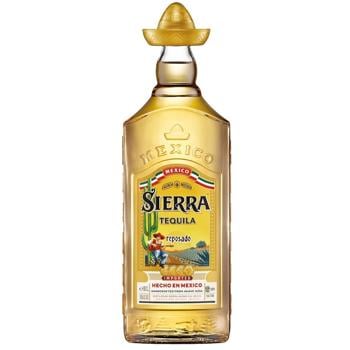 Текила Sierra Reposado 38% 1л - купить, цены на КОСМОС - фото 1