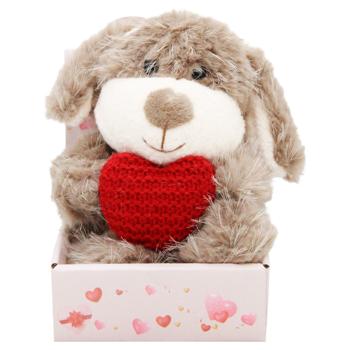 Rabbit-Dog Soft Toy with Heart 13cm C6309 - buy, prices for ULTRAMARKET - photo 5