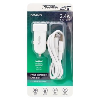 Ridea Car Charger micro-USB 2хUSB 2.4 A - buy, prices for EKO Market - photo 1