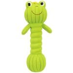 Trixie Latex Dumbbell Frog Toy with Squeaker for Dogs 18cm