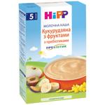 Каша молочна Hipp Кукурудзяна з фруктами та пребіотиками 250г