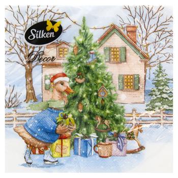 Silken Goose and Rabbits 3-Ply Table Napkins 33*33cm 18pcs