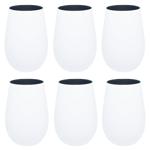 Набір склянок Stolzle Tumbler Elements 6шт 465мл білий-срібний
