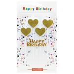 Свічки для торта серця 34359-2