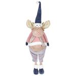 Bona Di Funny Deer Christmas Soft Toy 117cm Pink with Blue