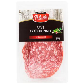 Mossieur Polette Pave Sliced Raw Cured Sausage 90g