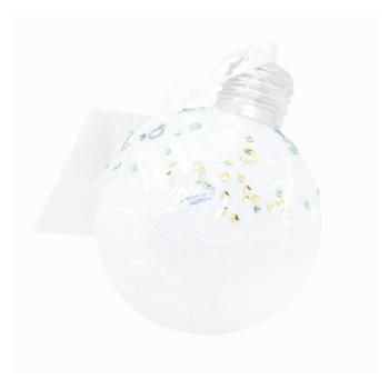 White Christmas Ball with Backlight and Glitter 8cm - buy, prices for COSMOS - photo 1