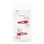 Greenwich Set of Hairpins 3.5cm 2pcs Red