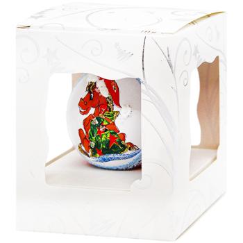 Шар ёлочный АСК Символ года стеклянный с пейзажным рисунком 6,5см в ассортименте - купить, цены на - фото 2